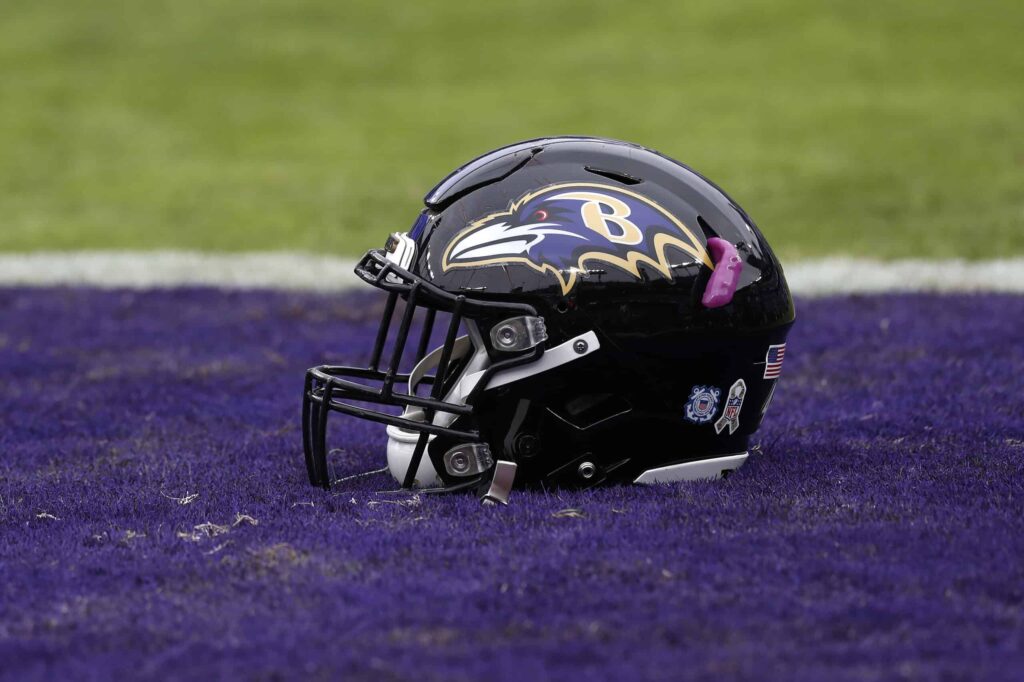 Ravens-helmet-on-field-scaled.jpg